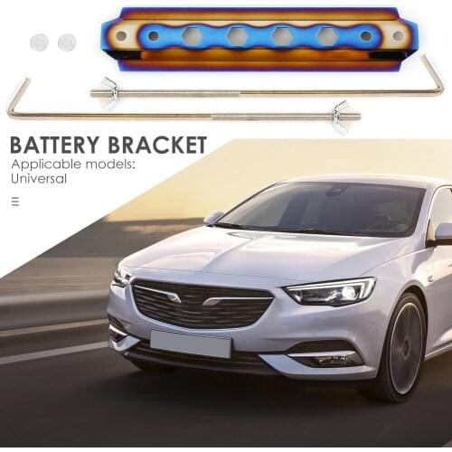 Burnt Blue Billet Aluminum Alloy Universal наклейки на авто Battery Tie Down Mount Bracket Holder Bar 215*45 mm/8.46*1.77"