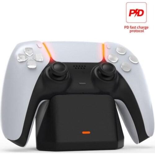 For PS5 Controller Charger USB Single Charging Dock Stand Station Cradle For Sony Playstation 5 For PS5 Gamepad Controller New