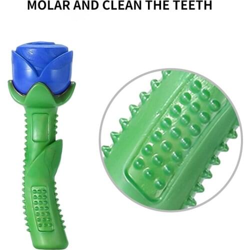 Dog Biting Toy Chew Toys Puzzle Rubber Pet Supplies Puppy Bite Resistant Teeth Cleaning Teething Stick Tooth Brush