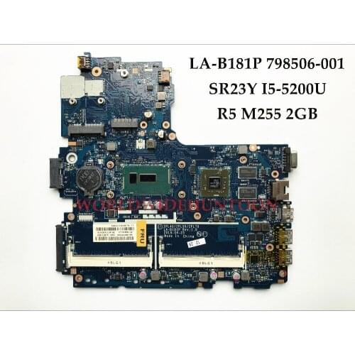 ZPL40/ZPL50/ZPL70 LA-B181P For HP Probook 450 G2 Laptop Motherboard 798506-001 SR23Y I5-5200U DDR3 R5 M255 2GB 100% Fully Tested