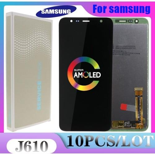 10pcs/lot ORIGINAL 6.0''LCD for SAMSUNG Galaxy J6+ SM-J610 J6Plus Display with Touch Screen Digitizer Assembly 100% test