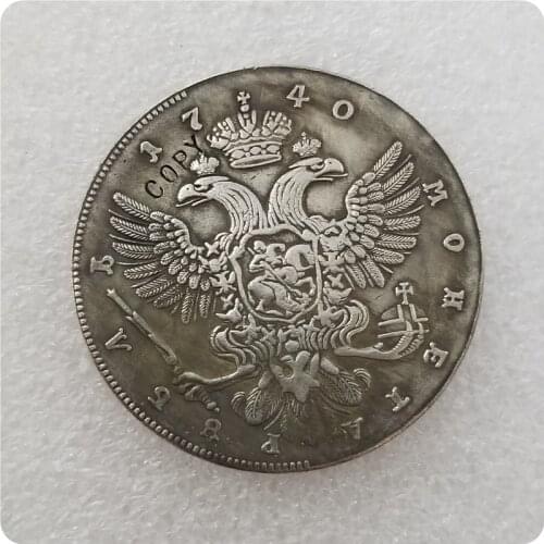 1740 RUSSIA 1 ROUBLE Copy Coin commemorative coins-replica coins medal coins collectibles