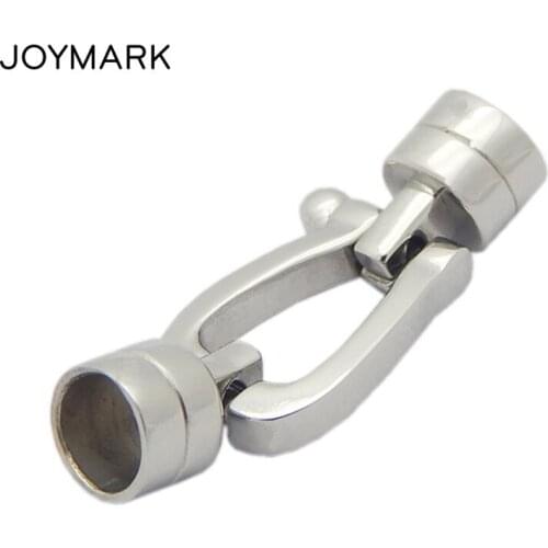 3mm 4mm 5mm 6mm Hole Stainless Steel Connectors Trendy Jewellery Accessories For Leather Cord Bracelet Making BXGC-161