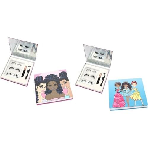 3 Pairs Magnetic Eyelashes Eyeliner Eyelash Curler Set Natural Magnetic False Eyelashes Reusable Lashes