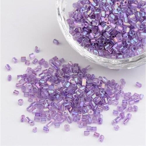 50g Glass Seed Beads Round Purple about 2.2mm in diameter For Jewelry Making DIY Bracelets Bangles Necklace PANDAHALL Wholesale
