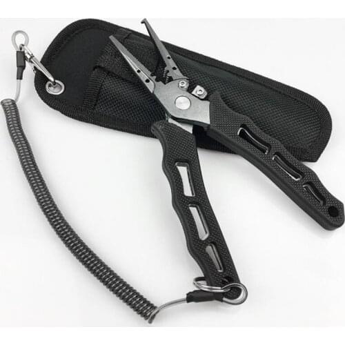Aluminum Fishing Pliers Saltwater Resistance Include Holster and Lanyard
