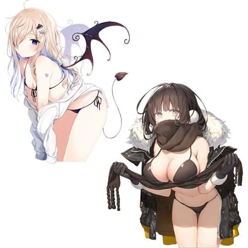 Three Ratels CA100 Cat claw girl Anime Car Sticker Vinyl PVC Decal For Wall Laptop Waredrobe