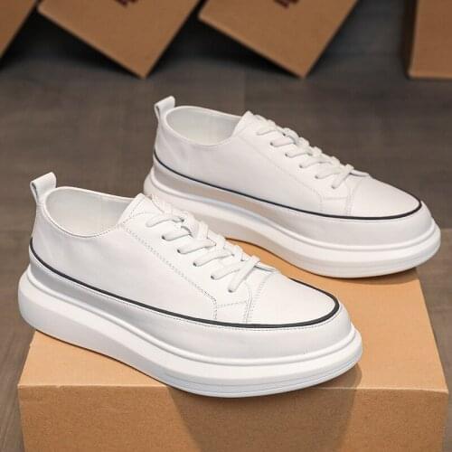White Men Sneakers Luxury Brand Sport Shoes Man Leather Casual Shoes Men Platform Shoes for Man 2021 Zapatillas Hombre Chaussure