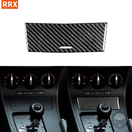 For Mazda3 Axela 2010 2011 2012 2013 Mazdaspeed3 Carbon Fiber Sticker Cigarette Lighter Cover Storage Interior Car Accessories