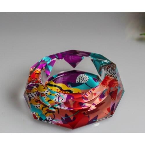 High-end Boutique Crystal Ashtray Fashion Creative Personality Gift Birthday Gift Living Room Continental Ashtray