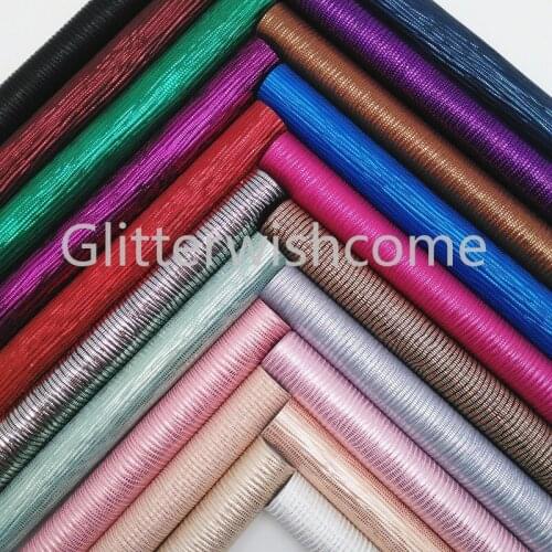Glitterwishcome 21X29CM A4 Size Lizard Faux Leather Fabric, Metallic Synthetic Leather Faux Leather Sheets for Bows, GM3243A