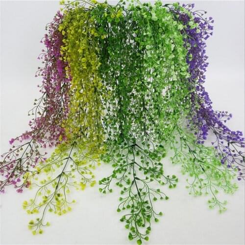 Artificial Flower Vine Hanging Ivy Garland Plants Vine Fake Foliage Floral Wisteria Party Wedding Garden Home Decoration
