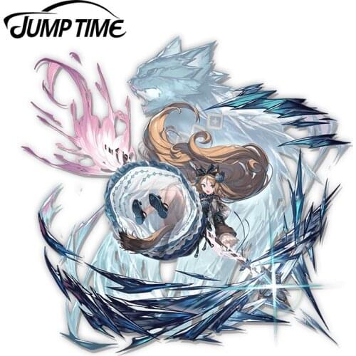 JumpTime 13 x 12.2cm Arknights Iris Elite 2 Anime Waifu Car Truck Decal Bumper Window Vinyl Car Stickers 3D Sticker Waterproof