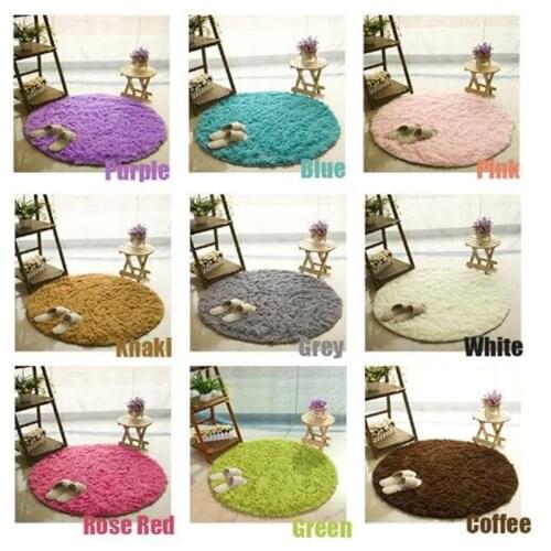 Yoga Living Room Carpet Kids Room Rugs Soft and Fluffy Warm,black Red Color Custom Size, Diameter 40,80,100,120,160cm