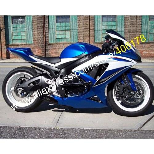 Buy Free Custom Fairing For Suzuki GSXR600 08 09 10 GSXR750 GSXR 600 750 2008-2010 K8 Blue Fairing Kit (Injection Molding)