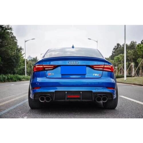 Applicable to and New Old Audi A3 S3 Modified Rs3 Bar Small Surround Carbon Fiber Front Side Skirt Rear Lip Tail Wing