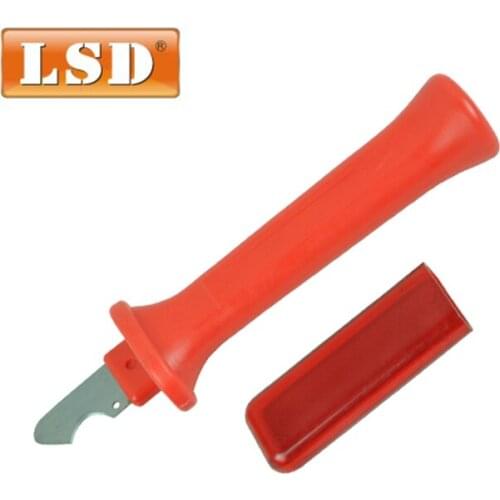 Fixed hool stainless steel blade light safety electrical cable stripping knife