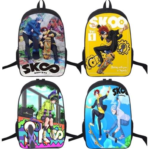 New SK8 The Infinity Backpack Anime School Bag for Boys Girls Kids Backpacks Teenagers Rucksack Back To School Gift Mochilas