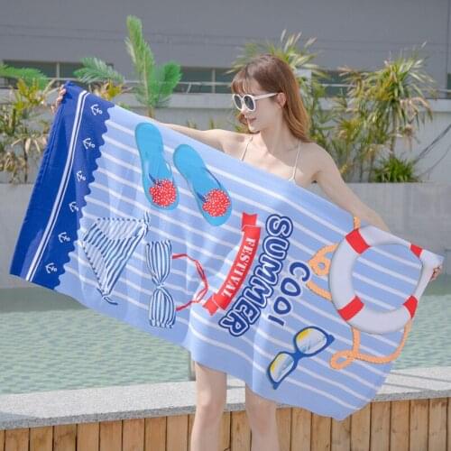 Microfiber Beach Towel Quick Dry Towel Swimming Camping Surf Soft Comfortable Towels Portable Bath Towels Multiple Styles