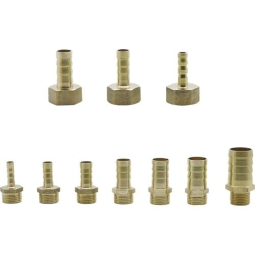 3/8" Thread Straight Hose Joiner to 6/8/10/12/14/16/19mm Garden Irrigation Pipe Fittings Connector Aquarium Hose Accessory