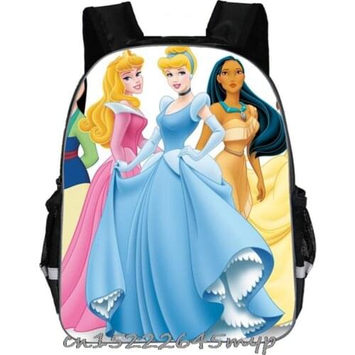 16-inch Children Mickey Mouse Princess Printing School Bags For Teenagers Mochila Backpack Kids Boys Daily Book Bag