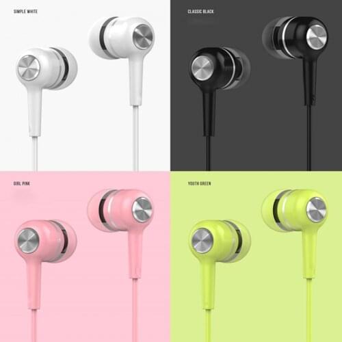 Universal 3.5mm Wired In-ear Earphone Noise Reduction HD Calls Sport Headset with Mic for Mobile Phone PC for Xiaomi Samsung M2S