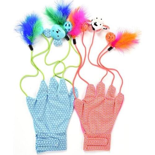 Funny Cat Gloves Supplies Puppet Laughing Colorful Cat Toys Funny Hot Sale Cute Cat Gloves Toys 2021 New