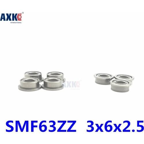 2021 Promotion Axk Free Shipping Smf63zz Mf63 Mf63zz Mf63z 3x6x2.5 Flange Bearing Miniature Deep Groove Ball Shielded Bearings