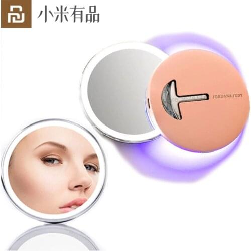 2020 Youpin Mini LED Makeup Mirror Make Up LED Mirror Cosmetic Folding Portable For Travel Eye Protection Without Stroboscopic