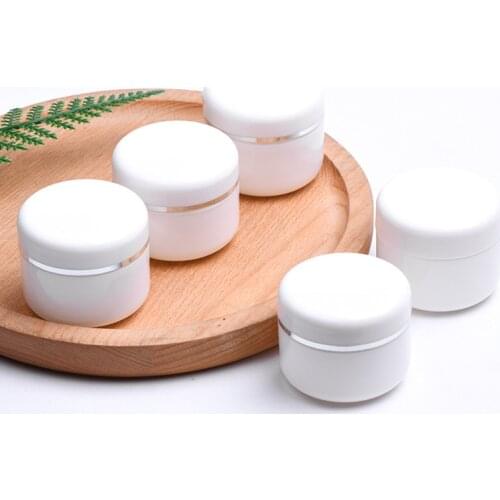50Pcs 50ml Empty Cosmetic Containers 50g Refillable Bottles Travel Face Cream Lotion Makeup Jar Pot