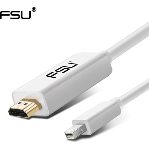 Mini DisplayPort to HDMI-compatible Cable 1080P HDMI-compatible Connector for MacBook Air Projector Mini DP Converter Cable