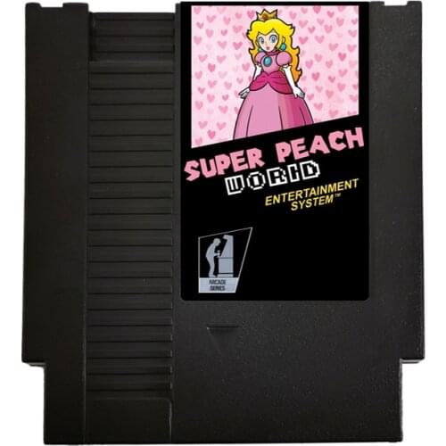 Super Peache World Nes Card For 72 Pin 8 Bit Game Player