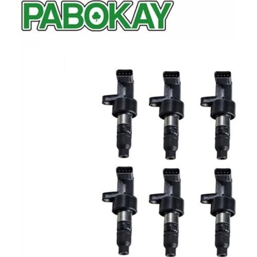 Set 6 OEM Ignition Coil for Jaguar S-Type X-Type 02-08 2.5L 3.0L V6 C1402 UF-435 6R83-12A366-BA UF435 6R8312A366BA