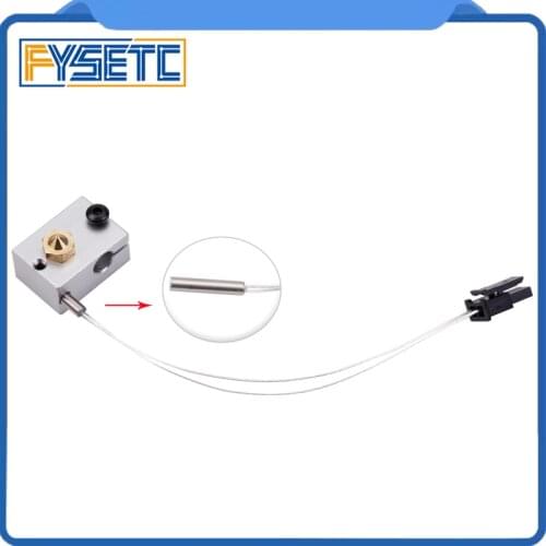 PT100 Temperature Sensor Upgrade Kit Up To 400 Degree Molex Connector + V6 Heater Block Kit 3D Printer Hotend Kit