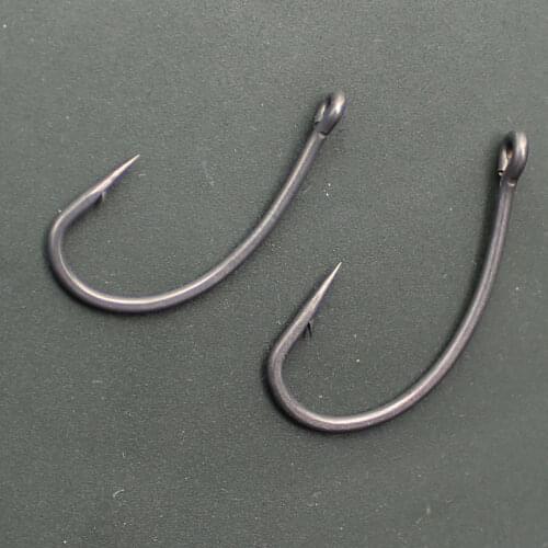 30PCS/Lot Carp fishing PTFE coating barbed hooks Japan Imported Crbon quality chod hair rigs hooks for competition Accessory