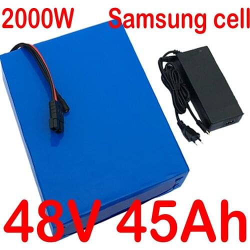 48V Battery 48V 1000W 2000W E-Bike Battery 48V 20Ah 25Ah 30Ah 35Ah 40Ah 45Ah Electric Bike Lithium Battery Use Samsung Cell