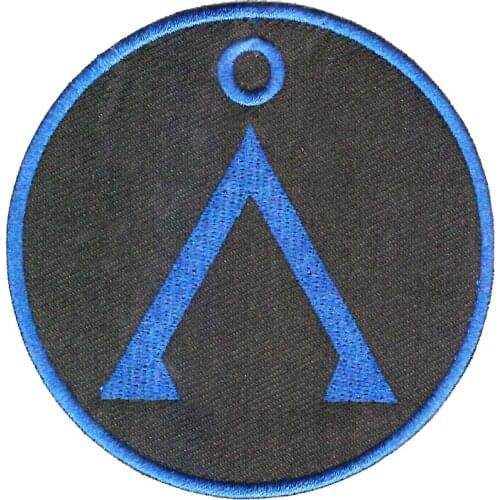 Fashionable Symbol of Stargate Embroidered Patch Iron on Sewing Applique Clothes Shoes Bags Decoration Patch Apparel DIY Sewing