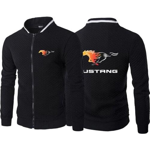 Mustang Car Logo Printing New Brand Mens Hoodies Sweatshirts Pullover Long-Sleeved Hoody Casual Hooded Male Sweatshirt Clothing