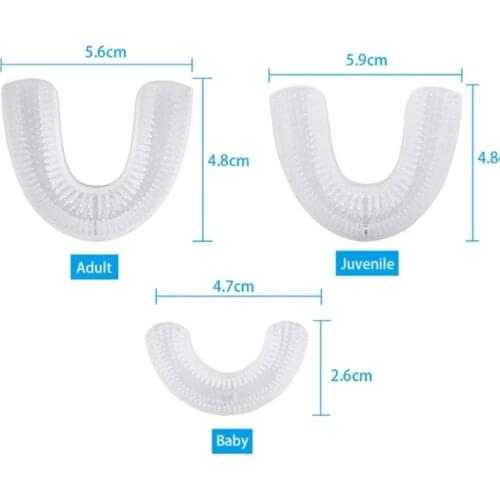 Sonic Electric Toothbrush Nano Silicone Oral U Toothbrush Heads Adult Kids Brush O clean IPX7 Waterproof Intellige Rechargeable