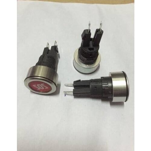 Original New 100% A1PCA1Y26PJ503 round emergency button switch 2pin with light
