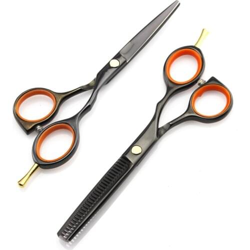 Professional Japan 440c 5.5 '' Color hair scissors haircut thinning barber makas scisors set cutting shears hairdresser scissors