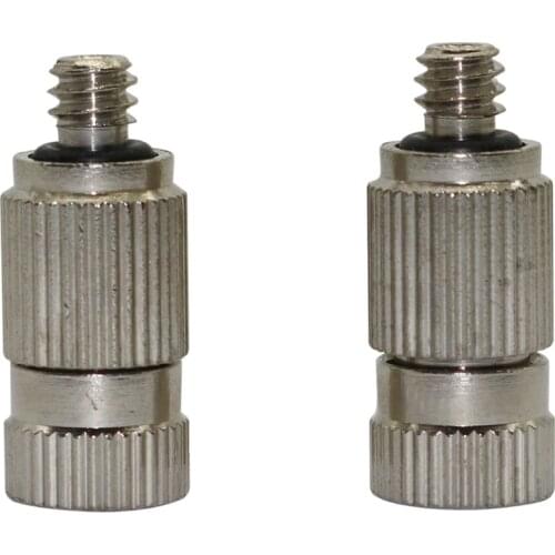 5 pcs High Pressure 3/16" Male Thread Misting Nozzles Stainless Steel Anti Drip Fogging Sprayers Cooling Humidify Sprinklers