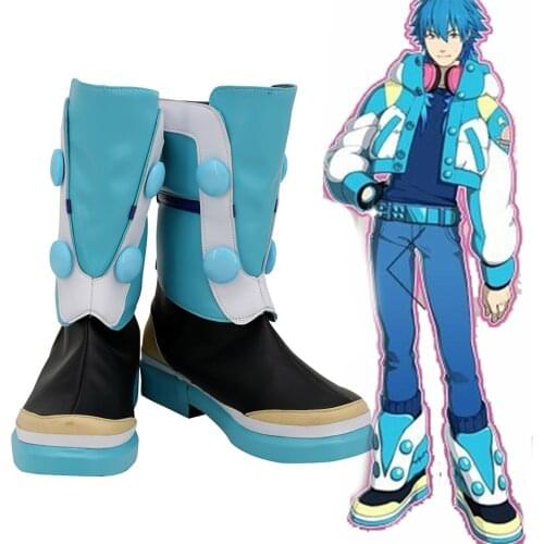 Dramatical Murder Aoba Seragaki Cosplay Boots Leather Shoes Custom Made Any Size