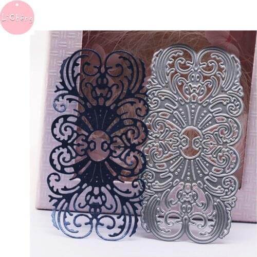 Geometric Lace Metal Cutting Die Scrapbooking Embossing Folder Paper Card Making Craft Clear Stamps and Slimline Dies New