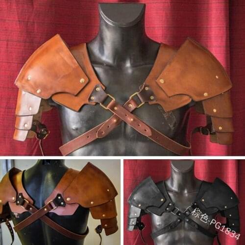 Medieval Viking Warrior Gladiator Samurai Battle Knight Pauldrons Shoulder Armor Renaissance Vintage Party props Cosplay