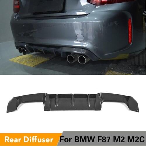 Carbon Fiber Rear Bumper Exhaust Diffuser Lip for BMW F87 M2 M2C Base Coupe 2-Door 2016 2017