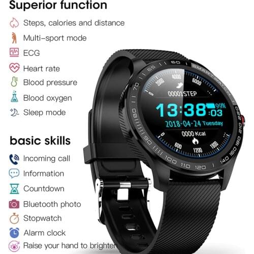 Smartband ECG smartwatch 1.3 inch big screen IP68 blood pressure bracelet men fitness tracker waterproof for ios android phones