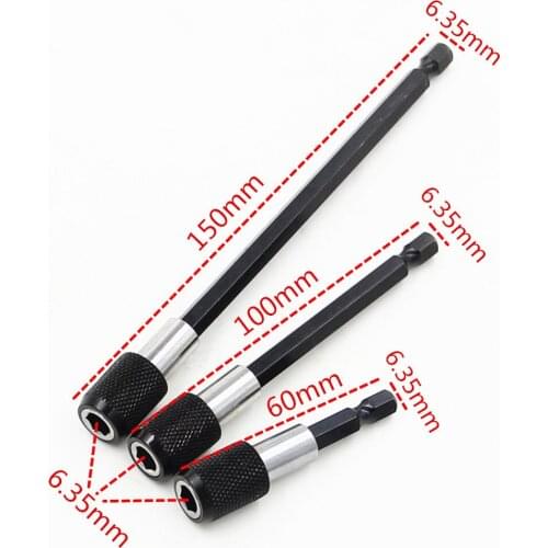 1PC Hexagonal Quick Release Self-Locking Extension Rod Extension Rod Electric Drill Screwdriver Quick Adapter Rod Extension Rod
