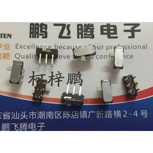 10PCS/lot Japan ALPS SSSS223200 micro pull switch 6-foot 2 gear side dial slide switch in-line double row