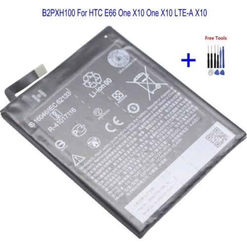1x 4000mAh B2PXH100 (Black Version) Replacement Battery For HTC E66 X10 X10w X10 LTE-A One X10 One X10 LTE-A + Repair Tools